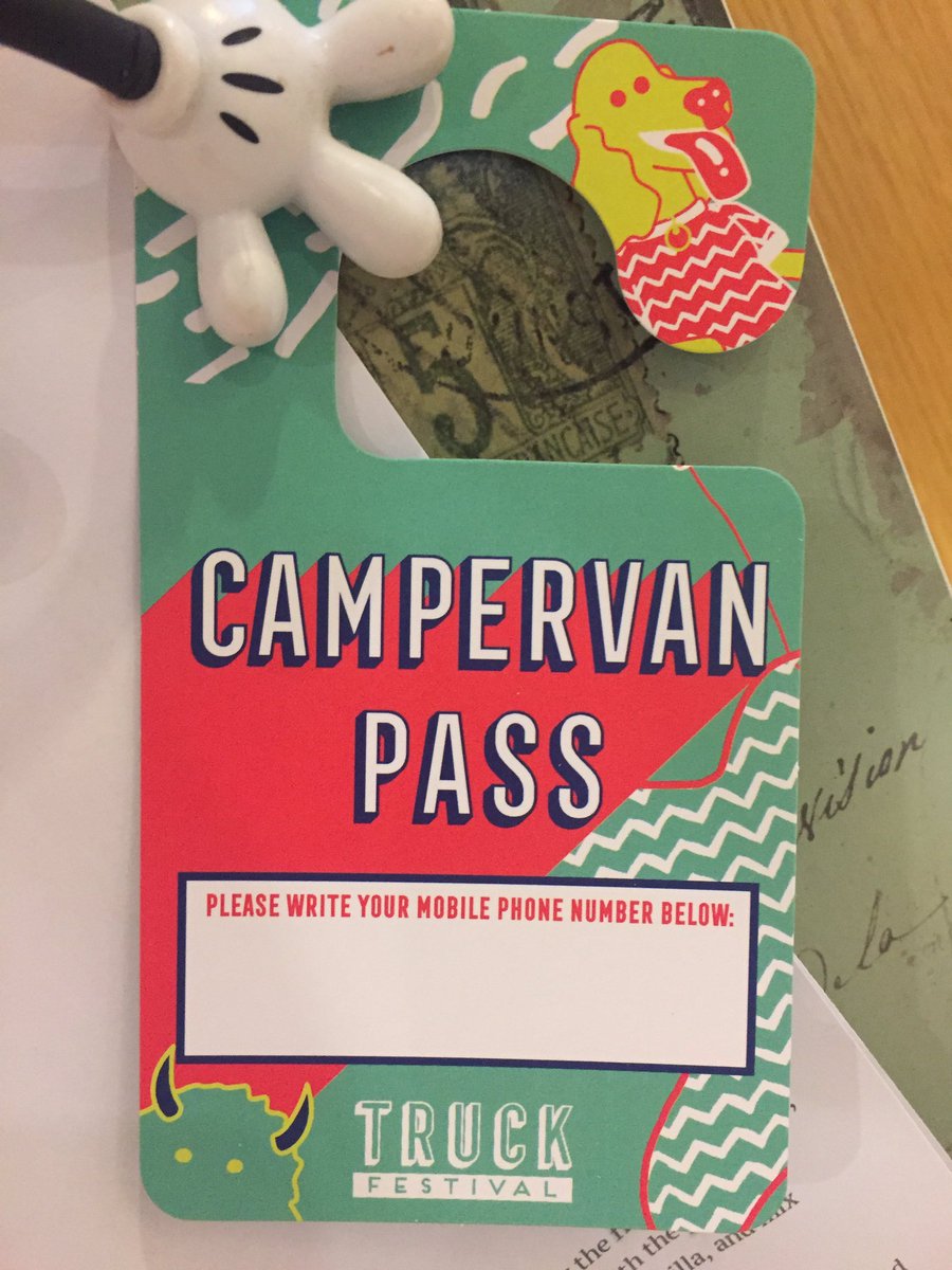 TomBowtell's tweet photo. Anyone going to @TruckFestival I have a camper van pass I can't use now. It was £58 but I'd accept a reasonable offer. https://t.co/9MYfqSm98O