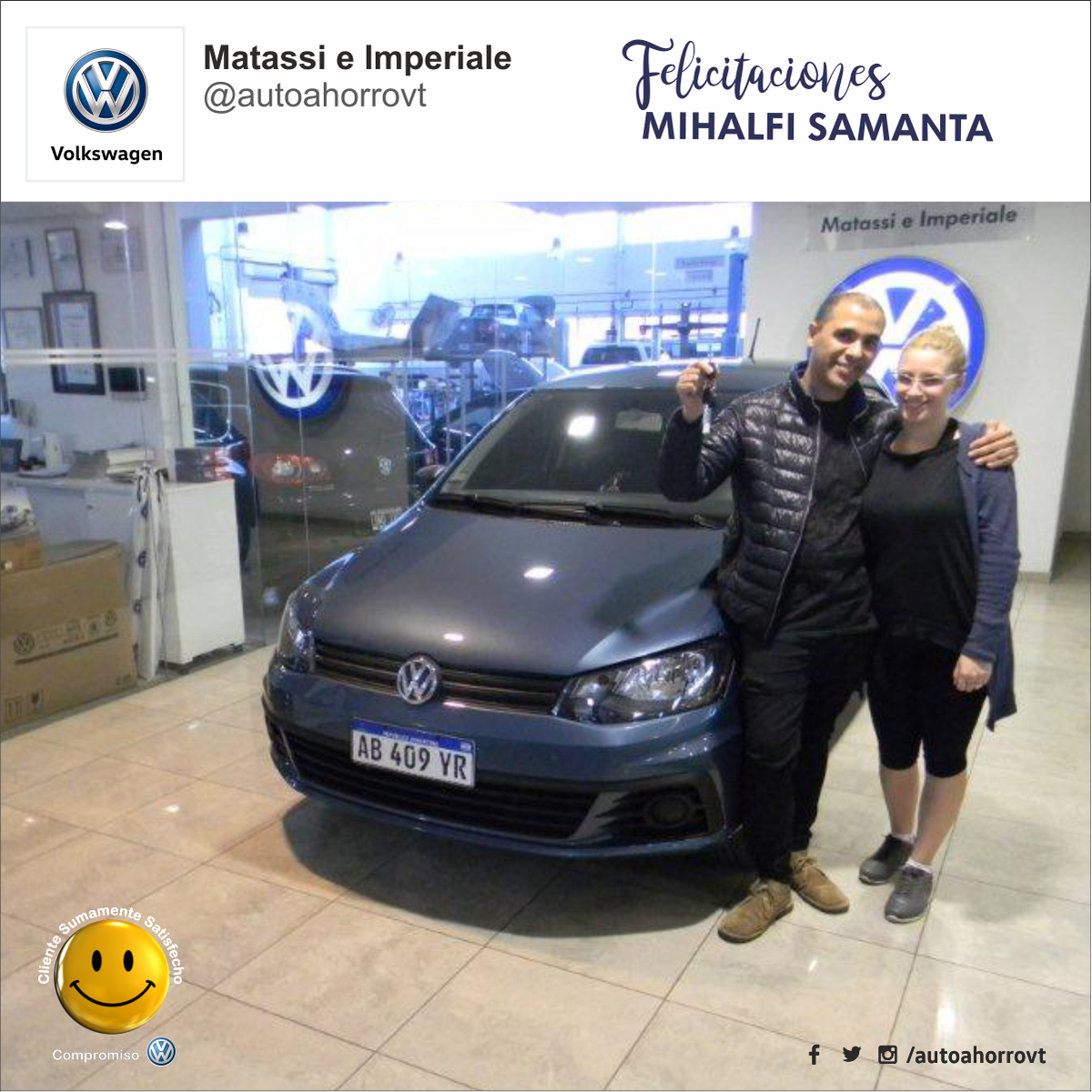 AutoahorroVT's tweet photo. ¡Felicitaciones Samanta! https://t.co/nPLYTd5Ehv