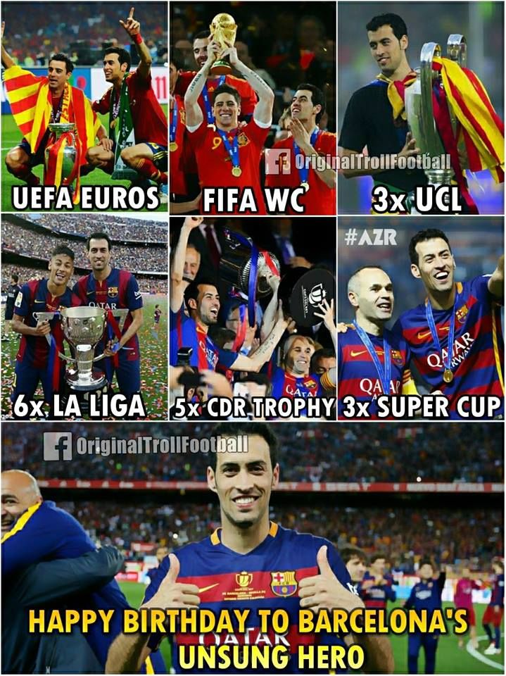 Happy Birthday Sergio Busquets 