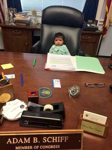 SenAdamSchiff's tweet photo. Another infantile attack on the press by @realDonaldTrump today. On behalf of all infants, Rose says it's beneath the dignity of the office. https://t.co/i4l4idDuFv