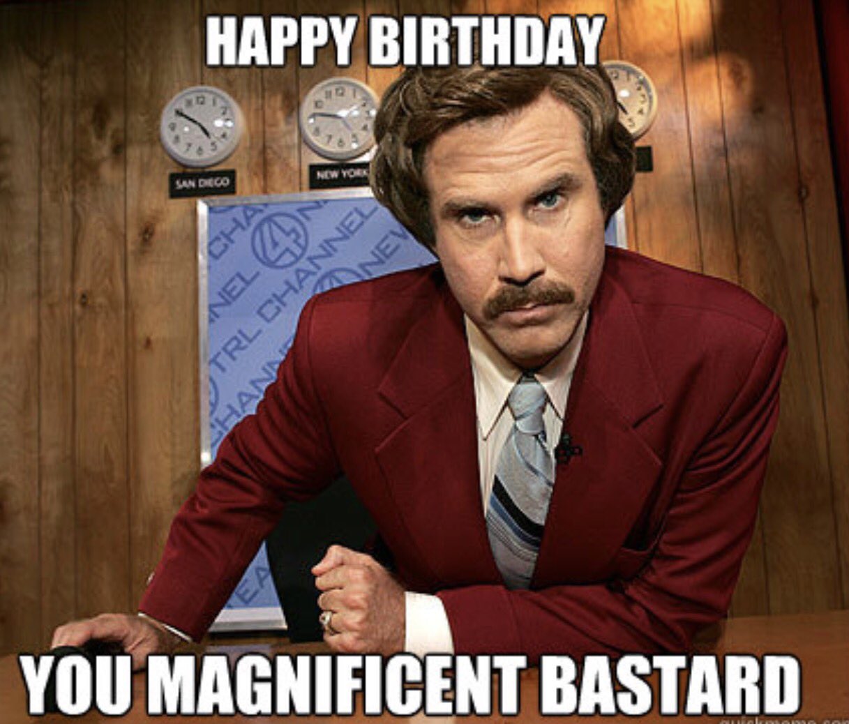 Yep, we just used a Will Ferrell Birthday meme to wish a Happy Birthday .  