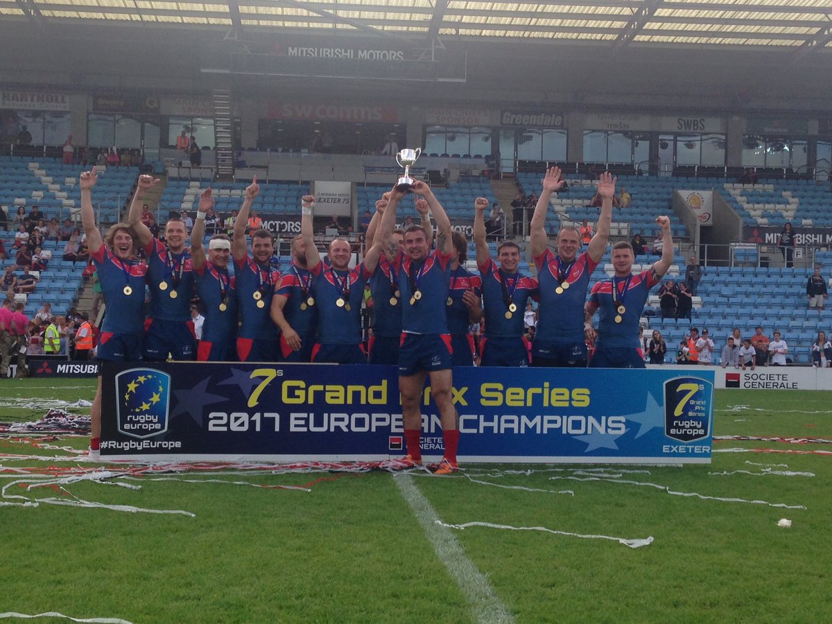 rugby_europe's tweet photo. Congratulations to @russiarugby 2017 #European #Champion and Tournament winners in #RugbyEurope #7SGPS https://t.co/5Mf808SADB