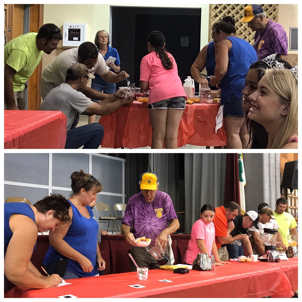 Smoothie competition going on at the Tipton county 4-H fair🍀