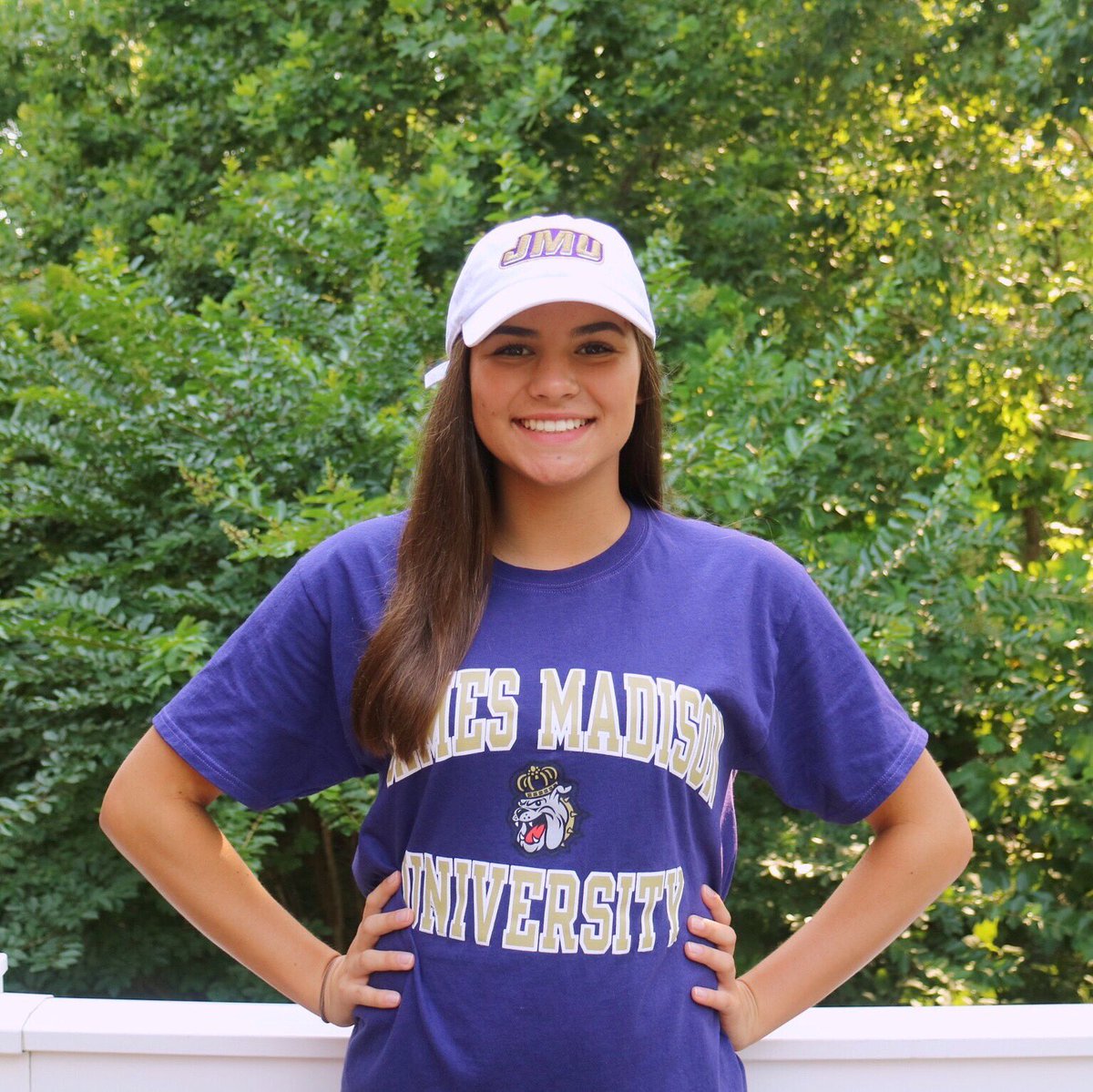 morganwhaleyyy's tweet photo. So excited to announce my verbal commitment to swim at James Madison University!💜💛Can't wait to be a baby Duke🐶 #GODUKES https://t.co/WXMdEpBiRB