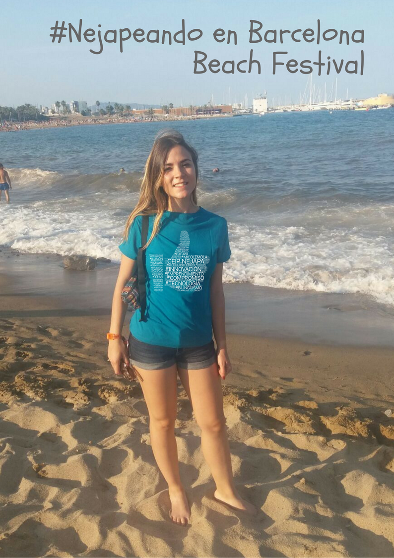 CEIPNEJAPA's tweet photo. Teacher @alba_pallin #Nejapeando en azul y con fondo musical. Blue is the new Green... 😂😂 https://t.co/1ASUBbISa5
