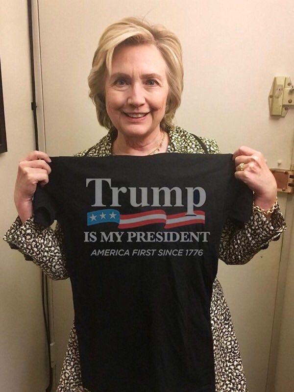 RealAlexJones's tweet photo. Will the looser that is Hillary ever come to grips with the fact that she is never going to be POTUS? https://t.co/v2CEJfQCmu