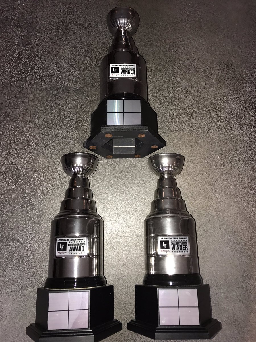Our first Charity Sturgeon Tournament is happening this coming week! Here is some of the hardware that will have some names soon