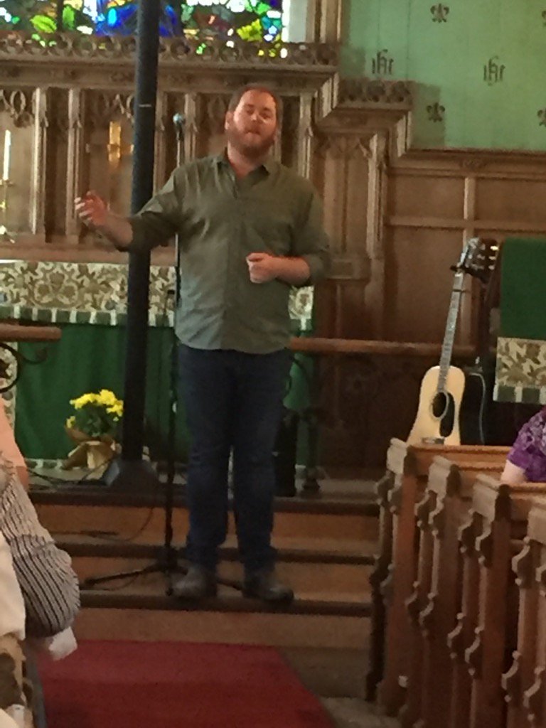 Great afternoon of entertainment with Matthew Byrne at St John the Evangelist, Howard C Brown concert series.