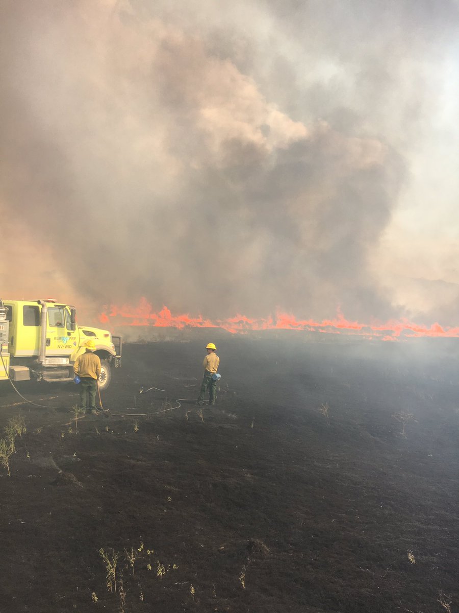 blmnv's tweet photo. #MM155 W of Winnemucca, fire activity from yesterday. #NVFire https://t.co/GBQ6p4BDtA