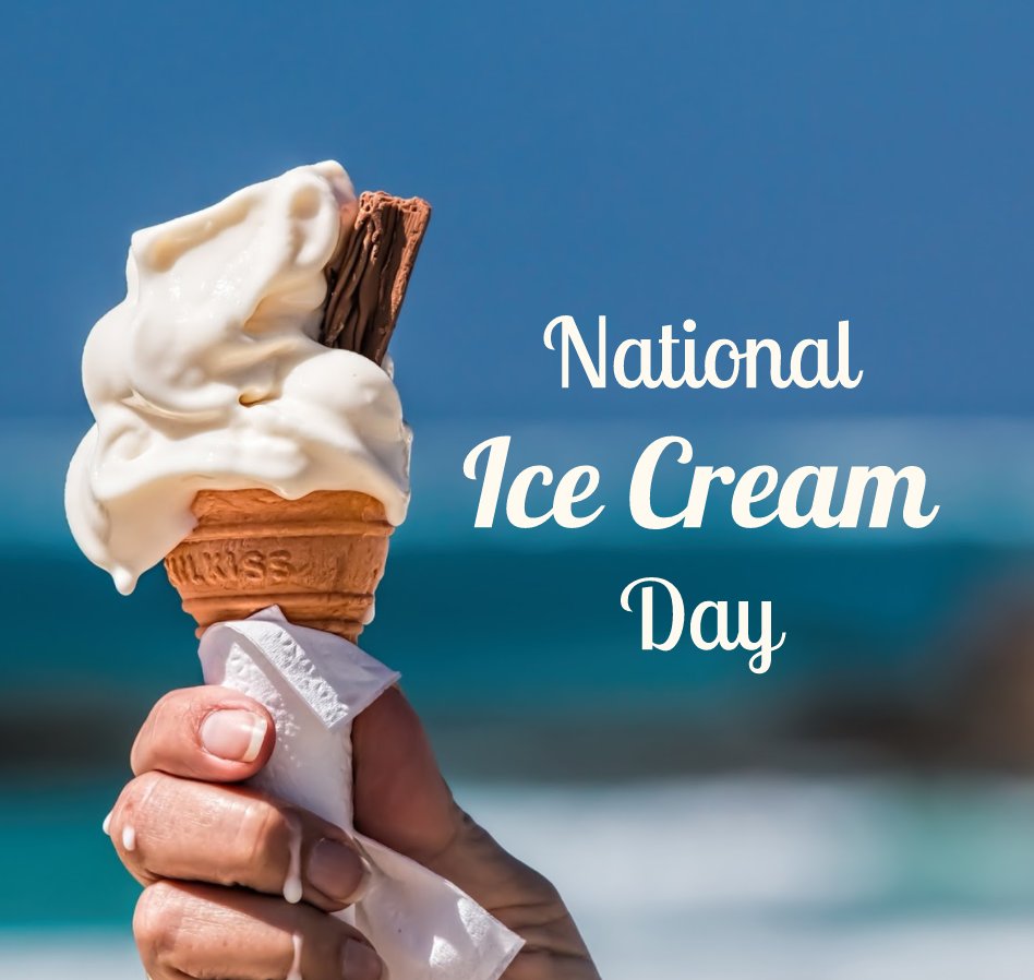 Have a happy National Ice Cream Day! Indulge your sweet tooth! #CosmeticDentistryofHayward
