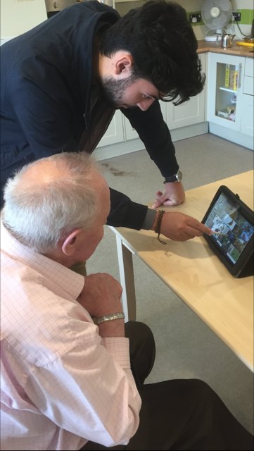 Chabbleapp's tweet photo. A few photos from a fantastic day showing off Chabble to the residents of Gwalia Wales!
 #Chabble #Demonstration #Fun #Technology https://t.co/7vOjJZLuwx