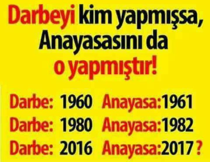 Darbeyi kim yapmış ise
#OHAL i ilan ederek #KHK ile #DarbeAnayasasi nida O yapmıştır.
#15TemmuzSeffafYargilama olsun.
#15TemmuzGercekleri