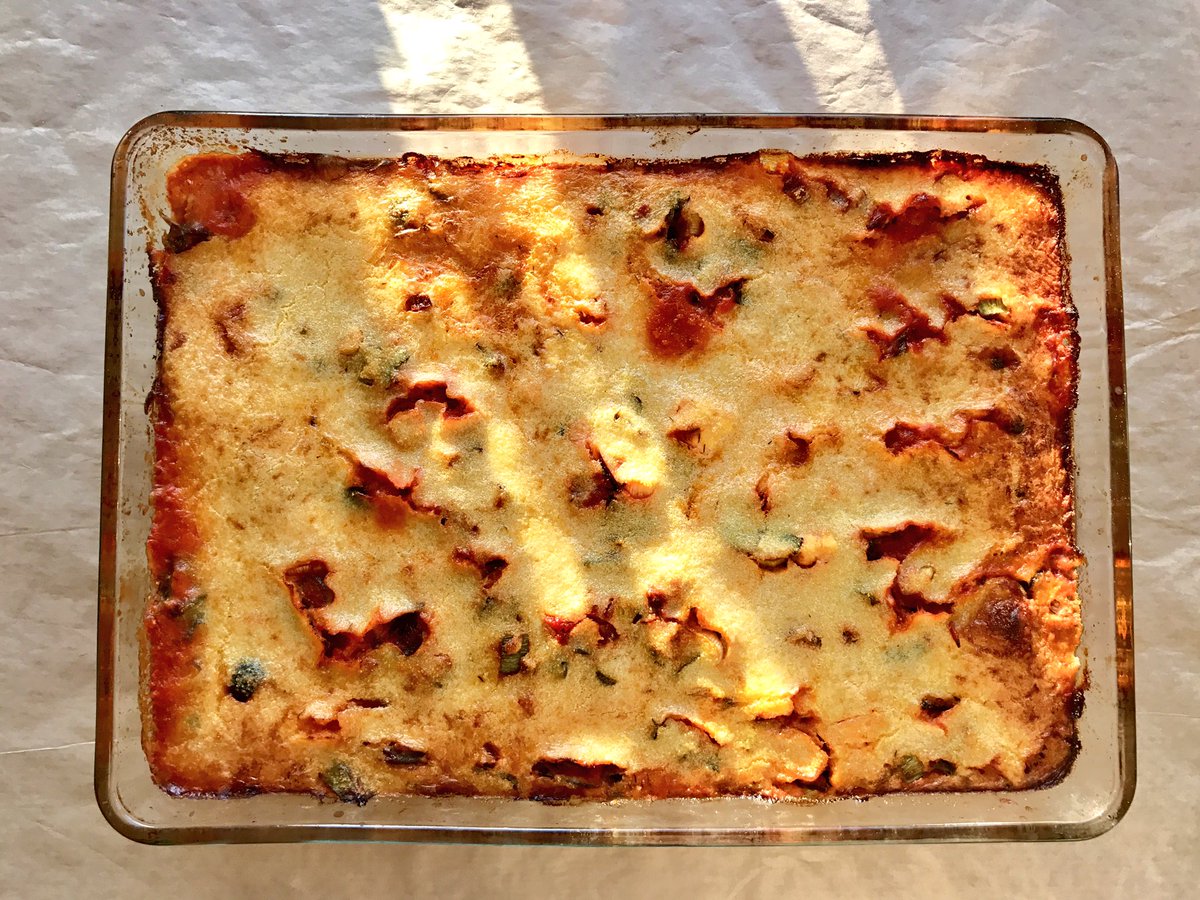 Allotment dinners - #polenta, #chard and #sorrel bake - <a href="/ottolenghi/">Ottolenghi</a> delivers again!
The boring chard times are over 🙃