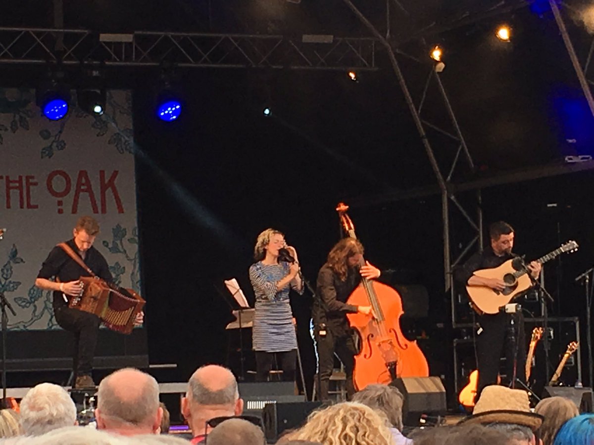 It's the #Barnsley nightingale herself - the fantastic <a href="/katerusby/">Kate Rusby</a> wowing the audience <a href="/FolkByTheOak/">Folk by the Oak</a>