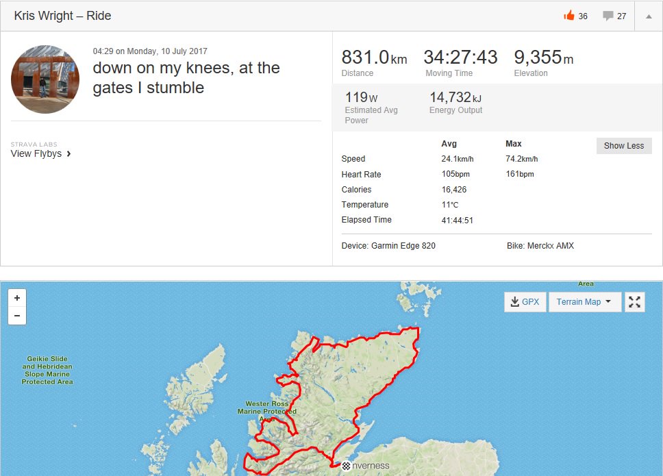 Jarlath Flynn (@jarlathflynn) on Twitter photo Massive Kudos to <a href="/EdinburghRC/">Edinburgh RC</a> rider Kris Wright. Riding the <a href="/NorthCoast500/">North Coast 500</a> unsupported in 34 hr 27 mins. Worth a RT <a href="/nedboulting/">Ned Boulting 🏳️⚧️</a> #cycling Massive Kudos to <a href="/EdinburghRC/">Edinburgh RC</a> rider Kris Wright. Riding the <a href="/NorthCoast500/">North Coast 500</a> unsupported in 34 hr 27 mins. Worth a RT <a href="/nedboulting/">Ned Boulting 🏳️⚧️</a> #cycling