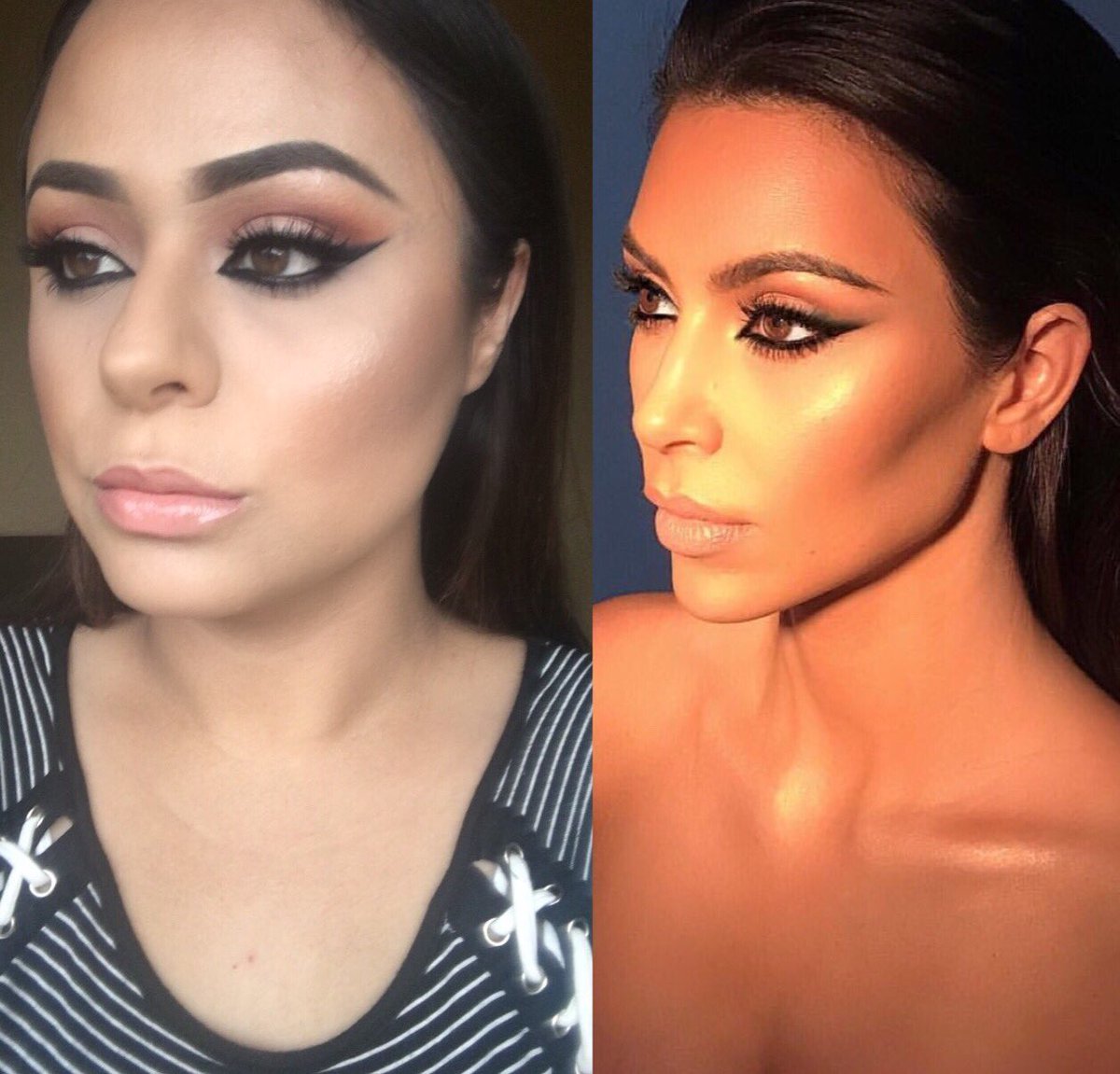 Ale261409's tweet photo. Inspired makeup @KimKardashian 
#makeupbymario #morphebrushes #macosmetics https://t.co/UmHWaNeTtc