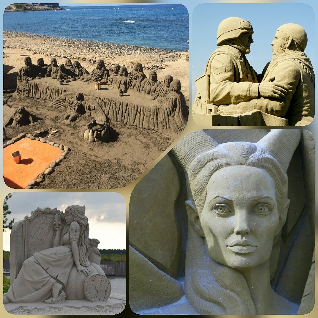 b_eventful's tweet photo. I feel motivated and definitely inspired by these works of art.  
#sandsculptures  #inspired #beventful.com
#sundayinspiration https://t.co/ijF4eAoat6