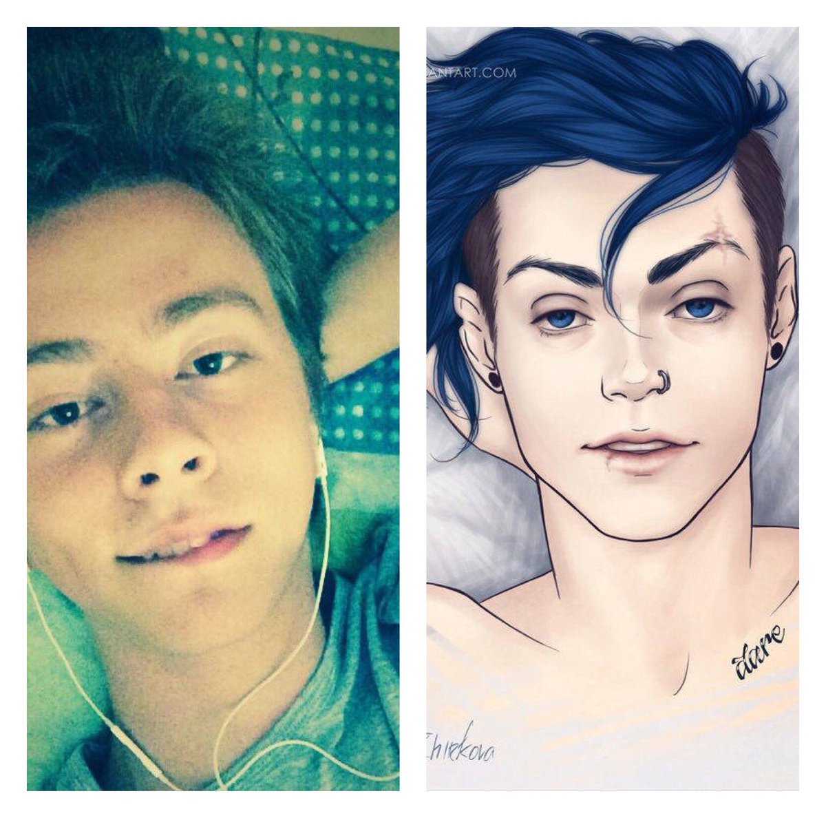 [This is the pic to compare me to Maxi's Oc. (I look a bit different now xD)]