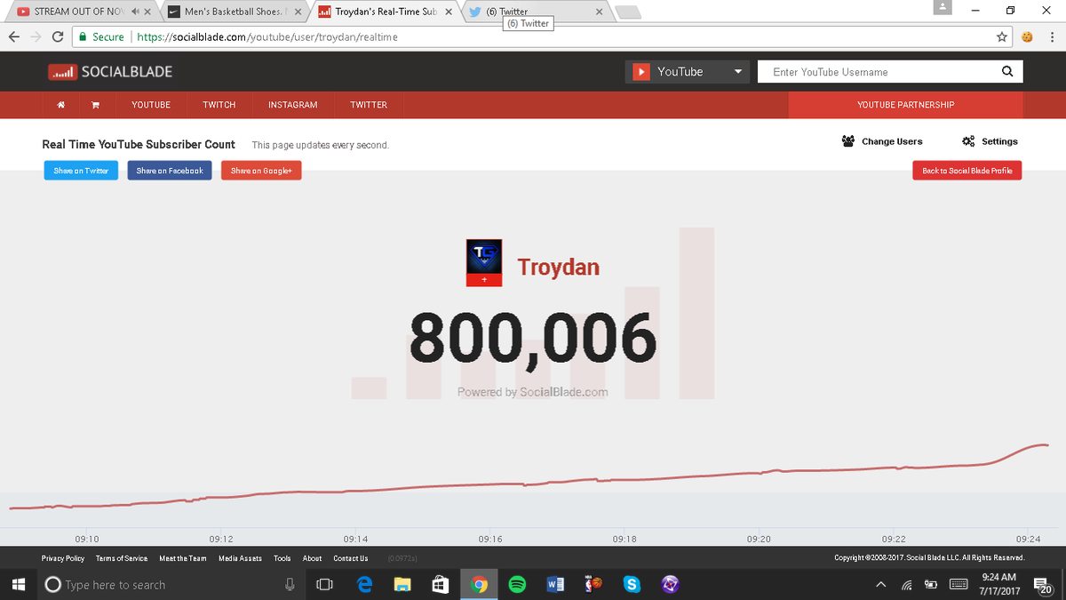 Sam____2K's tweet photo. @TroydanGaming Congrats on 800K main man! https://t.co/v4mB3ZRBl4