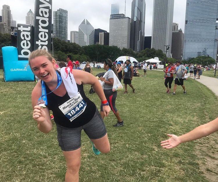 We are so proud of our sister Annie for running a half marathon today!!