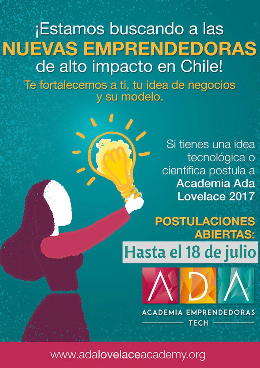 Academia_AdaSCL's tweet photo. Si tienes dudas con tu postulación, puedes acercarte a nosotras mañana 🤔 
Escríbenos para saber más detalles ✅ https://t.co/k3uUfHJWLq