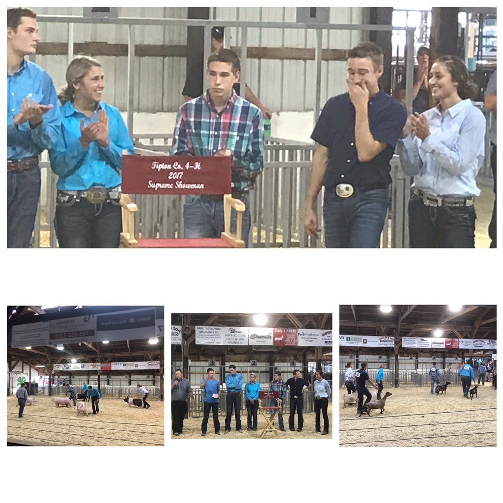 Tipton County 4-H Supreme Showmanship: Congratulates Keaton Woods!