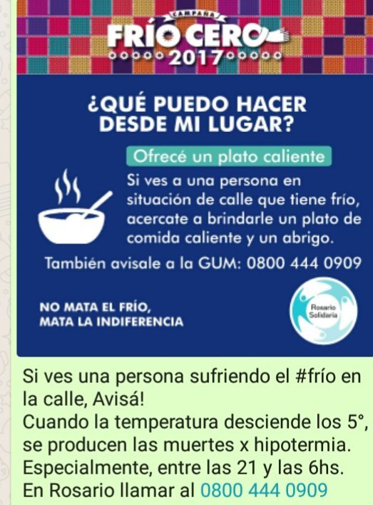 RosSolidaria's tweet image. #OlaPolar ❄⛄❄ #frioCero
📍Evitemos las muertes x hipotermia!!
☎ GUM 0⃣8⃣0⃣0⃣4⃣4⃣4⃣0⃣9⃣0⃣9⃣
