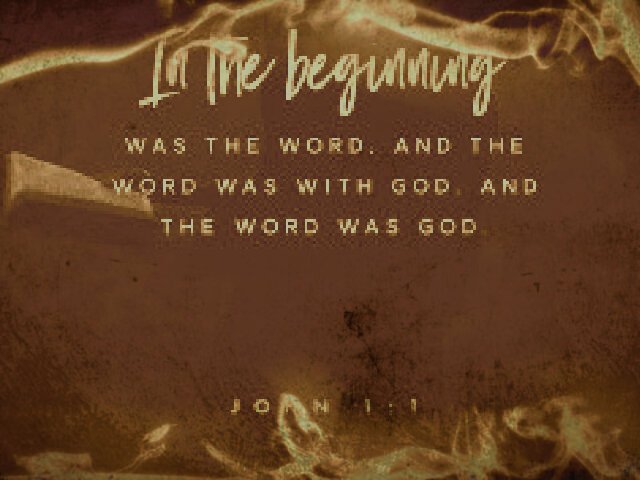 MI_IMMACULATA's tweet image. +++ #John1v1 &quot;IN THE BEGINNING ...&quot;