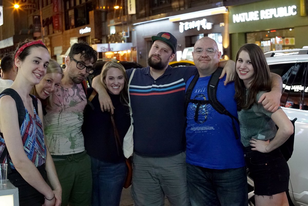 Sending Erin off with an evening of Karaoke! #skilletimprov