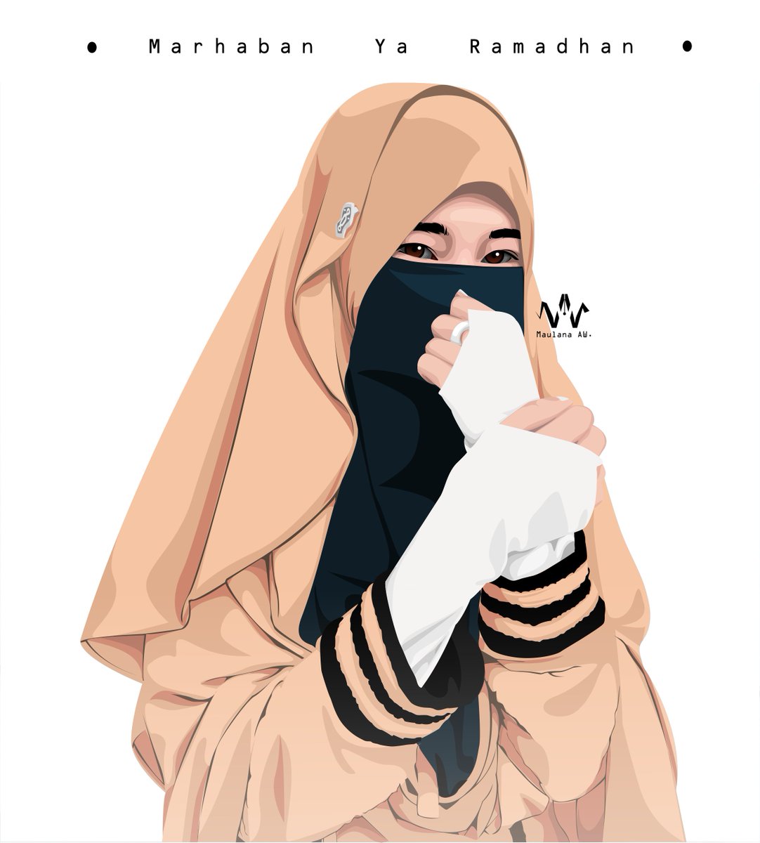 Gambar Ilustrasi Hijab  serat