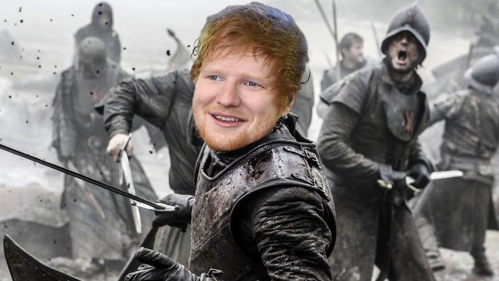 JosephWAult's tweet photo. @edsheeran 

Girl:I've never heard that song
Ed: oh it's a new song... 
off my new album ÷
#GameofThrones7 #edsheeran https://t.co/7jiMys3b2z