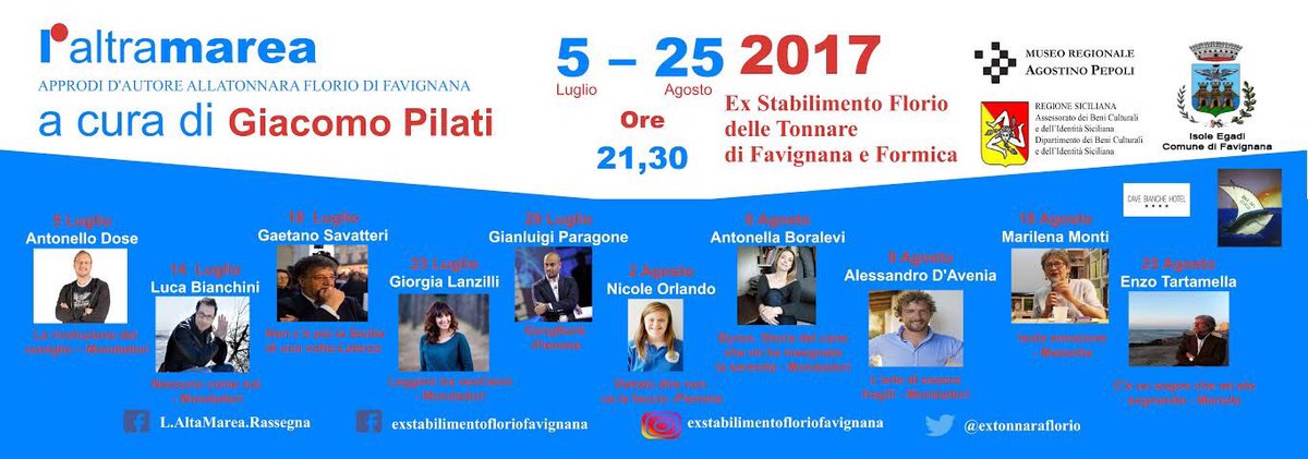 Non c'è più la Sicilia di una volta 🍋 Gaetano Savatteri <a href="/gaetanosava/">gaetano savatteri</a> il 18 luglio a #Favignana per l'altraMarea 2017 🐟 <a href="/editorilaterza/">Editori Laterza</a>
