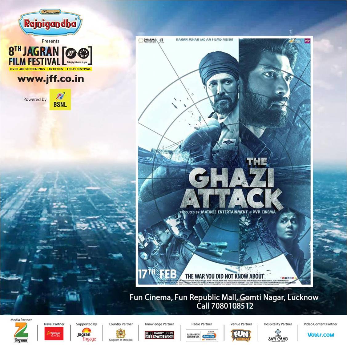 VeblrOfficial's tweet image. Watch this out #TheGhaziAttack- an underwater tale of the courage &amp;amp; patriotism of Indian navy officers today at #JFF2017! #LucknowChapter