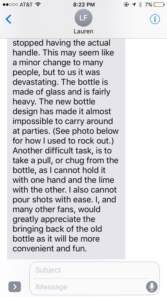 kinley05's tweet photo. EVERYONE HELP US OUT. BRING BACK THE HANDLE!!!!!!! @JoseCuervo @lauren7fitz https://t.co/H2MuQUQlbe