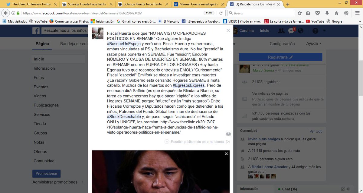 SosNinosename1's tweet photo. Fiscal Huerta no ve operadores políticos en SENAME #UnEspejo por favor y que vaya a @FiscaliadeChile allí hay hartos https://t.co/ph3SuowxZf https://t.co/kTxpPwdeav