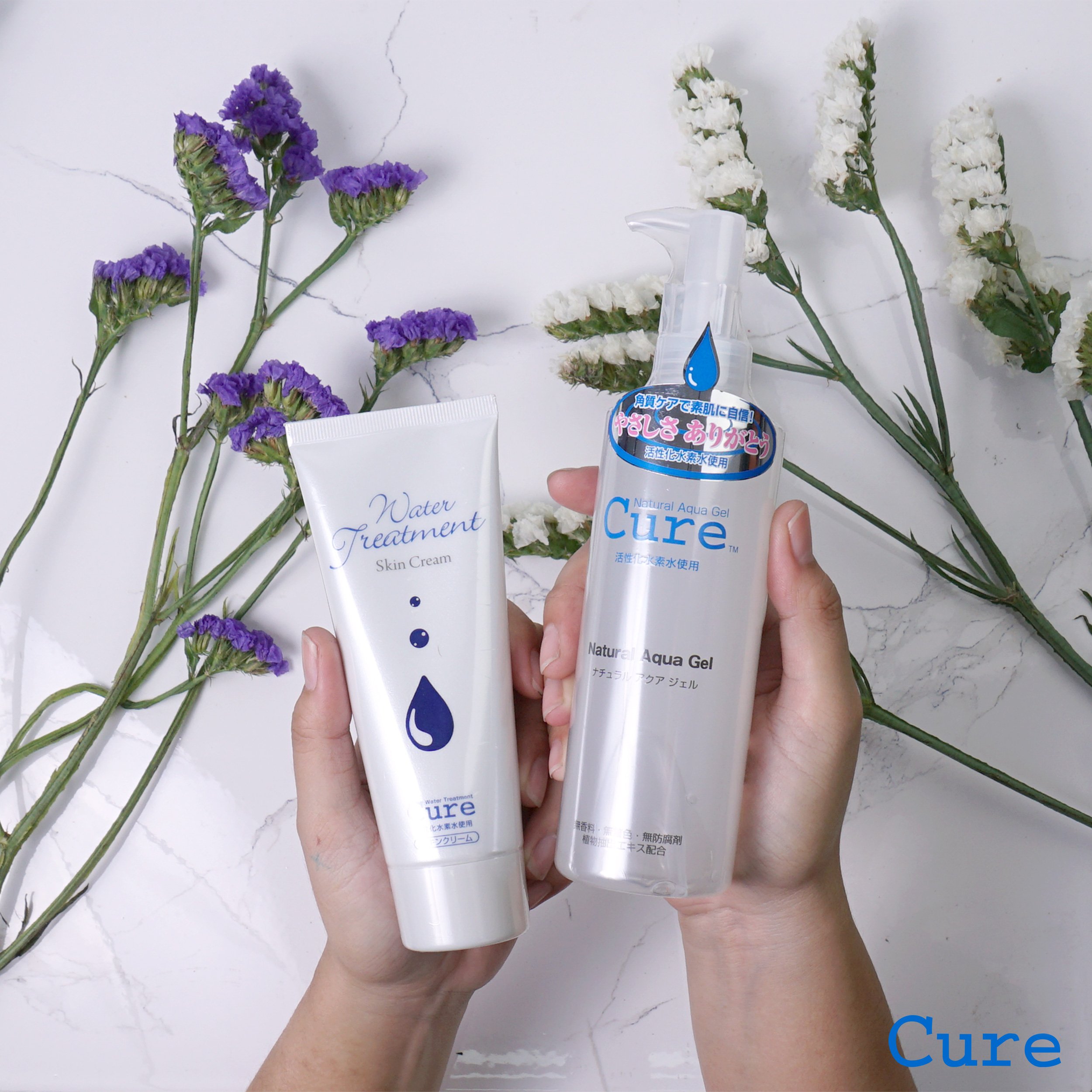 Cure Duo I Contains: Cure Natural Aqua Gel Exfoliator & Cure Water  Treatment Skin Cream