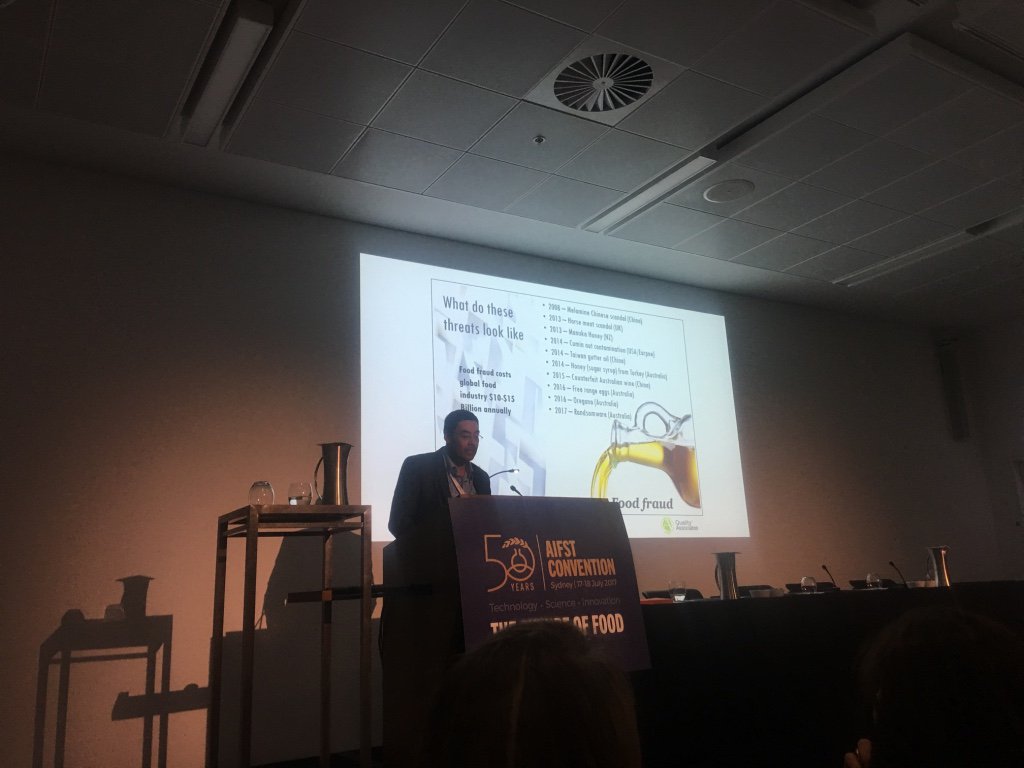 AIFST's tweet photo. Protecting Your Brands: The #TACCP & #VACCP Maze by John Varcoe, Director, Quality Associates #AIFST17 #foodsafety https://t.co/A31uQ1qWA1