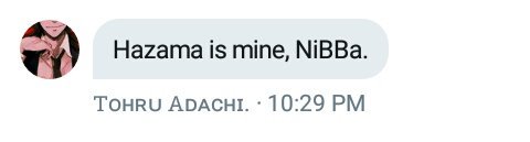 ⠀⠀❝ Hazama x Adachi, confirmed, ladies and gentlemen. Hazadachi is a thing. RT if you agree.  ❞