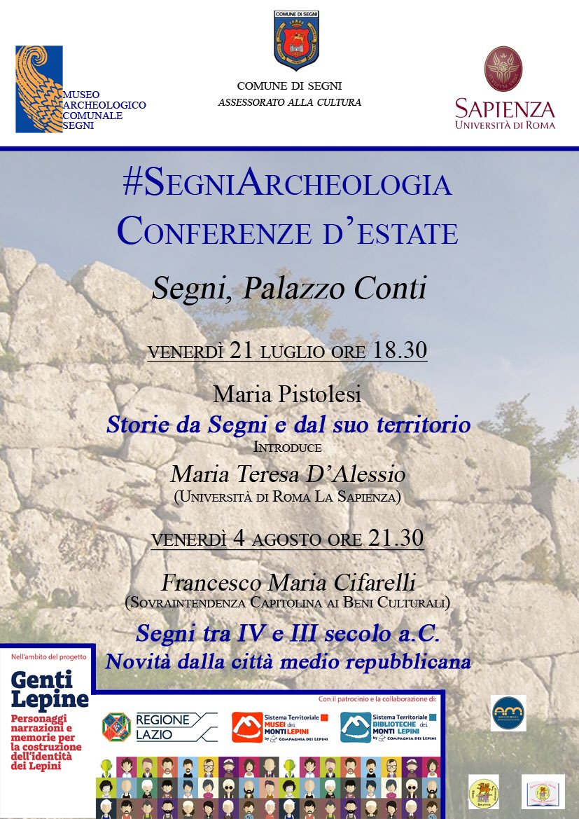 FedericaColaiac's tweet photo. #SegniArcheologia #estate con @MuseoSegni @SegniProject @SegniTurismo https://t.co/FBuv4T9Xnb