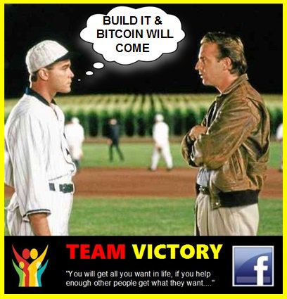 If You Build it BITCOIN Will Come.... Your Feild of Dreams is awaiting. See Here. bit.ly/2qu3dO8