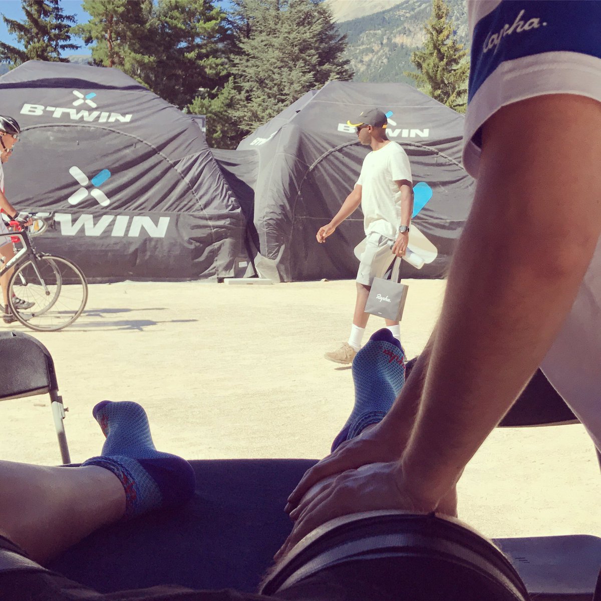 Sam Challis (@youngmaninlycra) on Twitter photo The <a href="/letapedutour/">L'Étape du Tour de France</a> 2017 was nice. After that route though I have to admit that this was nicer. Cheers @rapha_uk #postriderubdown #cyclist The <a href="/letapedutour/">L'Étape du Tour de France</a> 2017 was nice. After that route though I have to admit that this was nicer. Cheers @rapha_uk #postriderubdown #cyclist