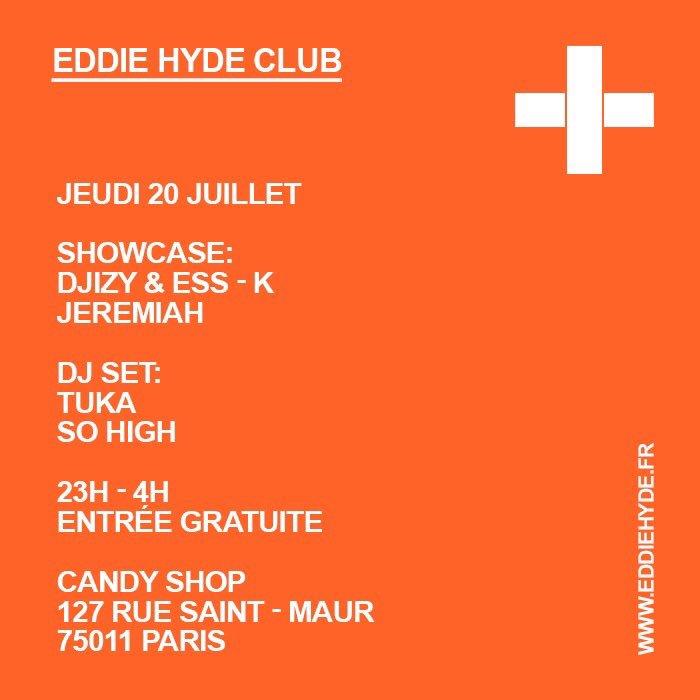 <a href="/DjizyGunz/">La Nonchalance</a> &amp; @esskey2times + <a href="/JeremiahSpottie/">Jeremiah Spottie</a> CE JEUDI EN LIVE DU #EddieHydeClub avec @DJSoHigh &amp; <a href="/iamtuka/">2K</a> #PullUp <a href="/EddieHyde/">EDDIE HYDE ▼ #LMDN</a>