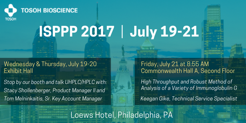 TosohBio's tweet photo. Will you be in #Philadelphia for #ISPPP this week? Be sure to stop by and see the Tosoh Bioscience team! https://t.co/WktWv3rA7j