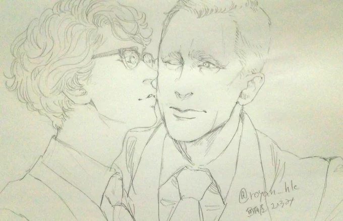 @LNMM1234 初めまして、こんにちは。ご丁寧にありがとうございます。どうぞよろしくお願い致します。ソーロキ好きなのでプロフ拝見して嬉しくなりました。(*・ω・)00Qもお好きなのですか?ID変更以前のものですが、このような落書きを描いておりました。本頑張ります!(^o^ゞ 