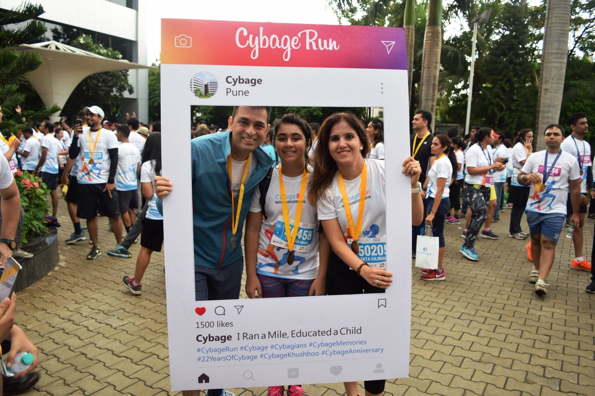 amitgajwani's tweet photo. The #CybageRun organized for the success of #CybageKhushboo was an enthralling event! A morning filled with energy and happiness https://t.co/8MsJ0ldjZE
