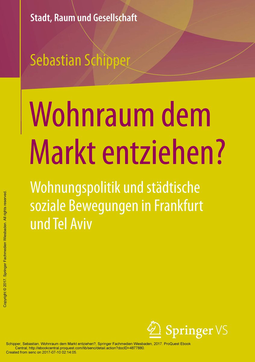 Soeben erschienen: Inwiefern gelingt es städtischen Protesten, Wohnungspolitik zu verändern? #rechtaufstadt #ras #frankfurt