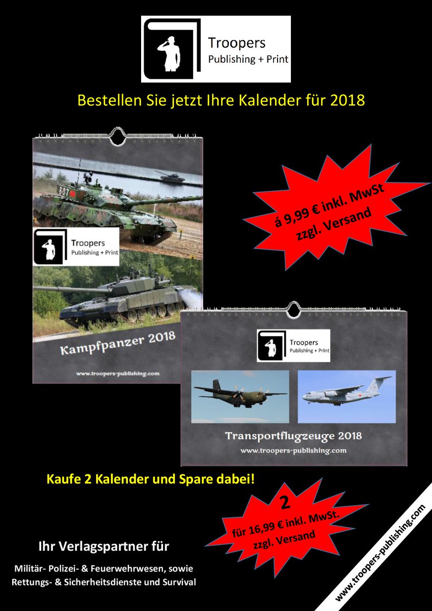 Guten Morgen, darf es ein #Kalender für 2018 sein?
shop.troopers-publishing.com