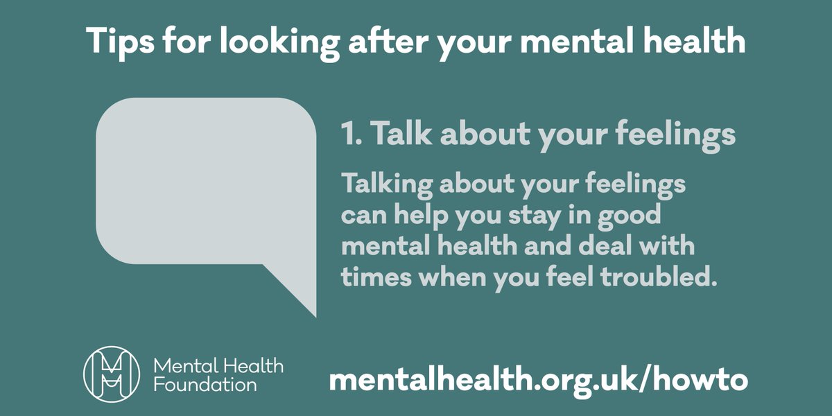 mentalhealth's tweet photo. Talking about our feelings is one of the best things we can do to look after our mental health. Start a conversation today! https://t.co/xlgEjJ4j62