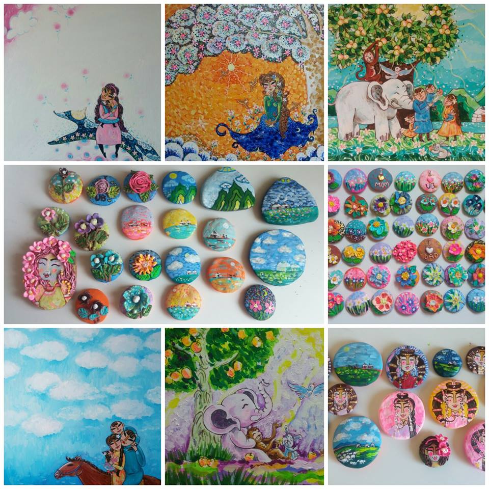 Занабазарын Нэрэмжит Дүрслэх Урлагийн музейд 7 сарын 20 хүртэл эдгээр бүтээлүүдтэйгээ үзэсгэлэн маань үргэлжилнэ :)
Ирээд аваарай!