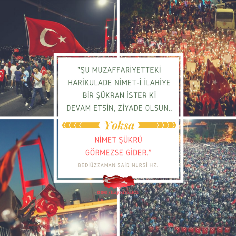 Nimet, şükür ister...